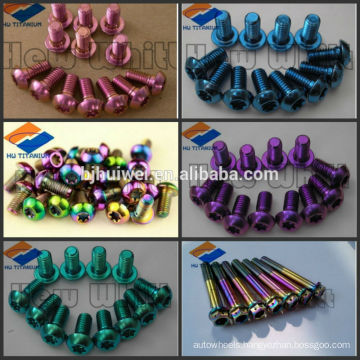 colored titanium bolt for bicycle